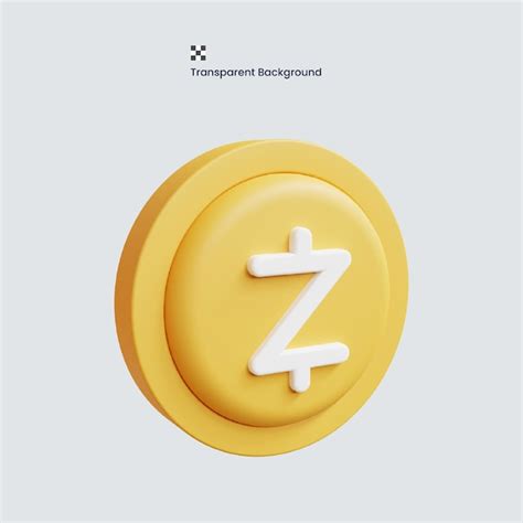 Premium Psd Psd D Z Cash Coin Currency Yellow High Quality Render