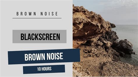 Smooth Brown Noise Sleep Study Relax Meditation Hours Black