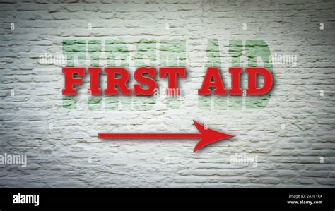 Street Sign First Aid Stock Photo Alamy