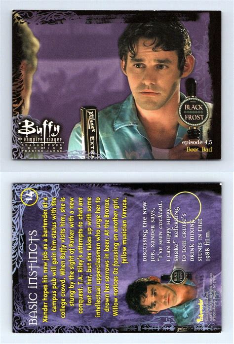 Basic Instincts 14 Buffy The Vampire Slayer Season 4 Inkworks Trading Card