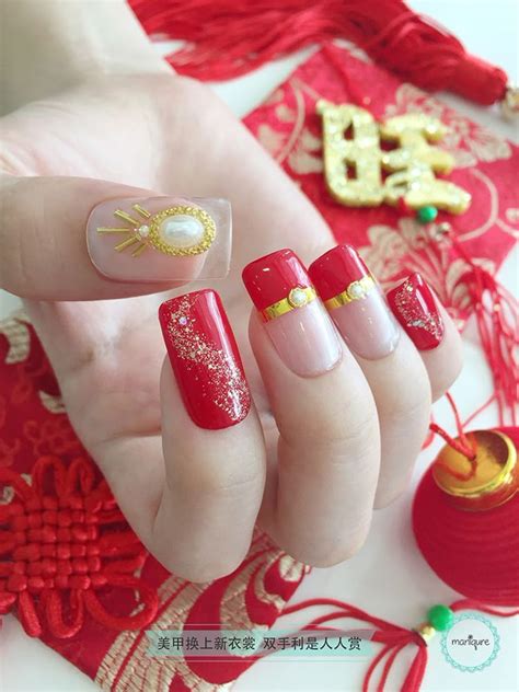 Chinese New Year Nail Art Cny Manicure