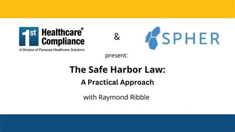 Safe Harbor Law A Practical Approach YouTube