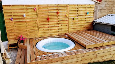 Fabriquer Une Terrasse Pour Spa Gonflable Avec Couvercle Motoris