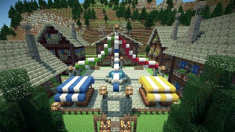 The Majestic Alpine Town European Themed Minecraft Map