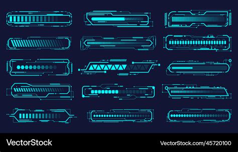 Set Of Modern Loading Bar Progressbar Royalty Free Vector