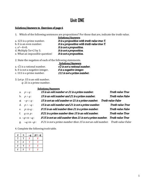 Maths Teacher Guide Freshman Tmhrt Minister Unit ONE Solutions