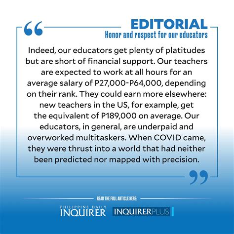Honor and respect for our educators | Inquirer Opinion