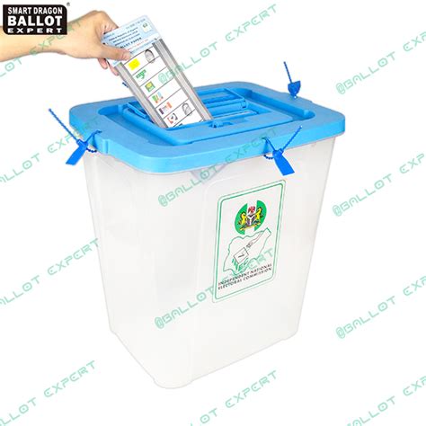 55 Liter Provisional Transparent Ballot Voting Box With Lock Voting