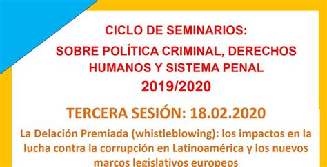 Ciclo De Seminarios Pol Tica Criminal Derechos Humanos Y Sistema