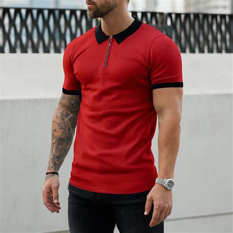 Vedolay Mens Polo Shirts Mens Polo Shirt Short Sleeve Print Colorful