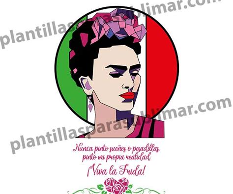 Frida Kahlo Vector PNG SVG Plantillas Para Sublimar