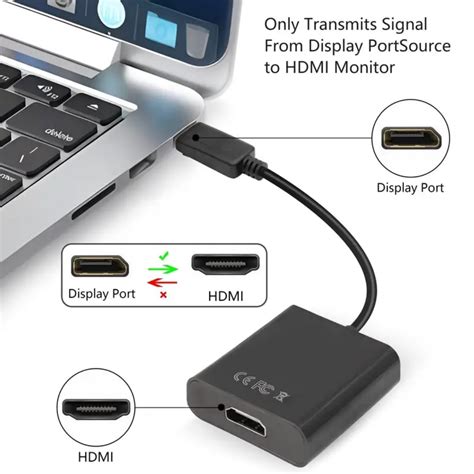 Adaptor Monitor Displayporthdmi Negru Emagro