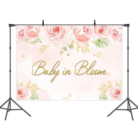 Buy Baby In Bloom Floral Baby Shower Backdrop For Photo And Baby Shower