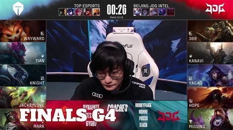 Jdg Vs Tes Game 4 Finals Playoffs Lpl Summer 2022 Jd Gaming Vs