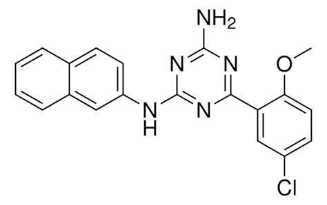 6 5 CHLORO 2 METHOXY PHENYL N NAPHTHALEN 2 YL 1 3 5 TRIAZINE 2 4