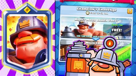 Best Mighty Miner Launch Party Deck Clash Royale Youtube