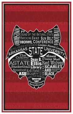 Arkansas State Red Wolf Logo LogoDix