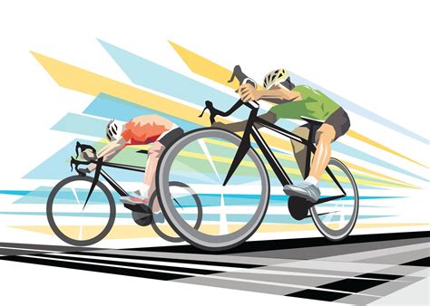 Original Modern Retro Sport Illustration Graphic Art Print Finish Line