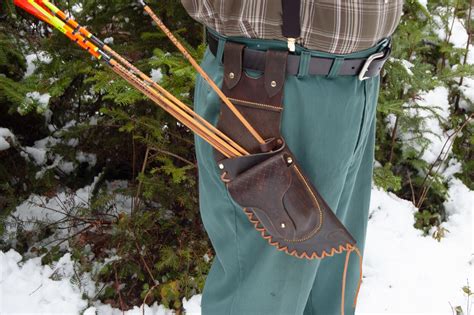 Leather Archery Hip Quiver Archery Belt Quiver Arrow Quiver Etsy