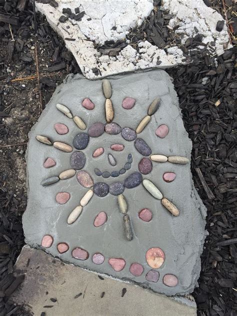 Sun By JK Pebble Mosaic Stone Mosaic Stone Art