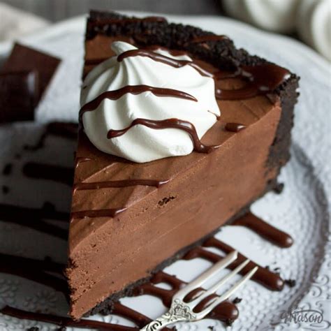 Luxurious No Bake Chocolate Cheesecake Kitchen Mason