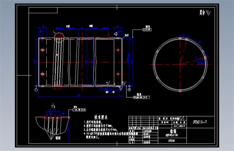 起重机小车卷筒组装配图及零件图纸autocad 2000模型图纸下载 懒石网