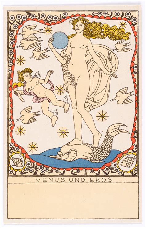 Postkarte Der Wiener Werkst Tte Nr Venus Und Eros Wien Museum