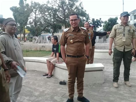 Pilar Saga Ichsan Pantau Alun Alun Pamulang Pasca Dibuka Sementara