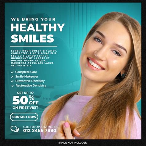 Premium Psd Dentist And Dental Care Social Media Banner Template