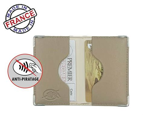 Etui Anti Piratage 2 Cartes Bancaire Doré Or