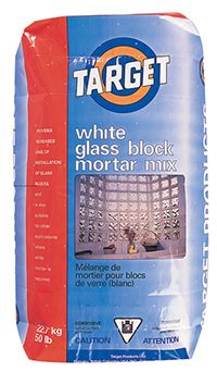 Target White Glass Block Mortar Mix Target Products Ltd