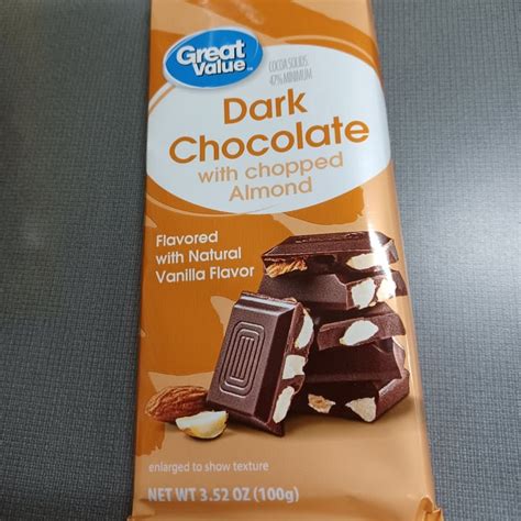 Great Value Dark Chocolate With Chopped Almonds Review Abillion