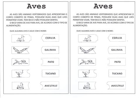 Dia Dos Animais Aves Complete As Frases · Alfabetização Blog