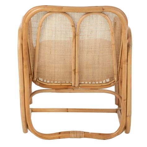 Fauteuil Design En Rotin Casablanca Cm Naturel