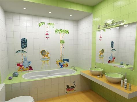 50 Kids Bathroom Decor Ideas 2020 UK - Round Pulse