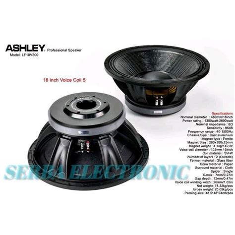 Jual Speaker Subwoofer Ashley 18 Inch Ashley Lf18v500 Original Coil 5