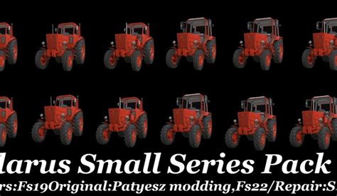 FS22 Belarus Small Series Pack v 1 0 MTZ MTS Mod für Farming