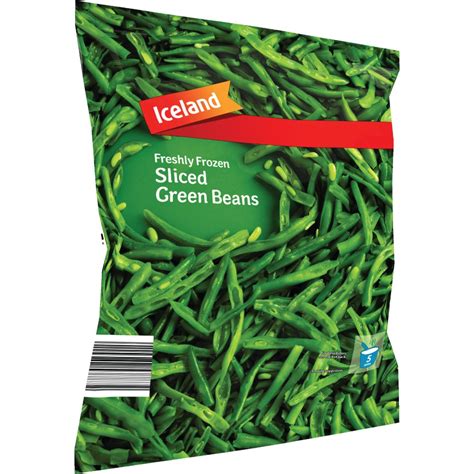 Iceland Freshly Frozen Sliced Green Beans 900g