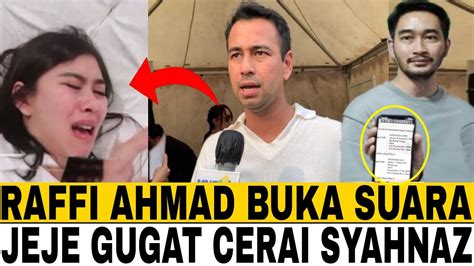 Gosip Artis Hari Ini Syahnaz Selingkuh Raffi Ahmad Buka Suara Jeje