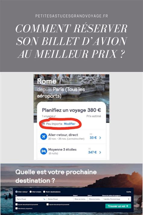 Comment réserver son billet d avion au meilleur prix Billet avion