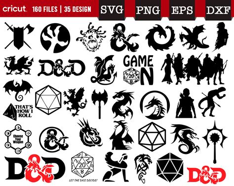 Dungeons And Dragons Svg D D Logo Svg Bundle Layered Etsy UK