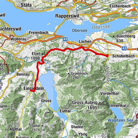 Rorschacher Ast Siebnen Einsiedeln Bergfex Pilgerweg Tour