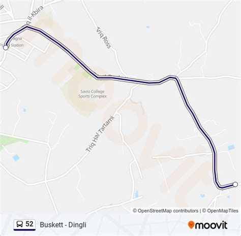 52 Route: Schedules, Stops & Maps - Buskett - Dingli (Updated)