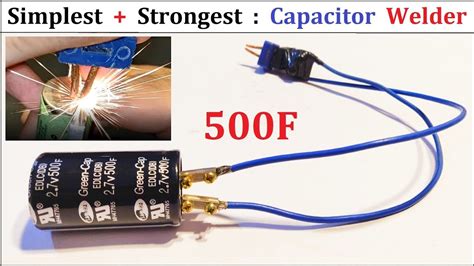 Diy Battery Spot Welder Using Super Capacitor Farad Youtube