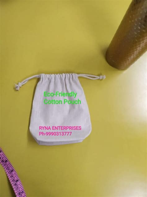 Ryna Off White Eco Friendly Diwali Cotton Gift Potli Pouch At Best