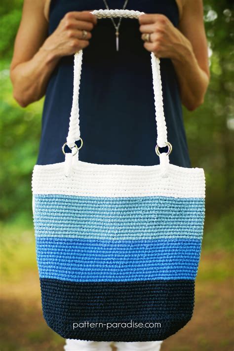 Crochet Pattern Tote Beach Bag Pacific PDF 16 263 Etsy Crochet