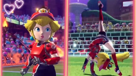 💓mario Strikers Battle League Princess Peach’s Goal Celebration💓 Youtube