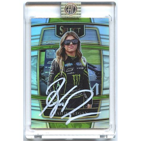 Hailie Deegan Signed 2022 Panini Chronicles Select 9 Prizms Silver