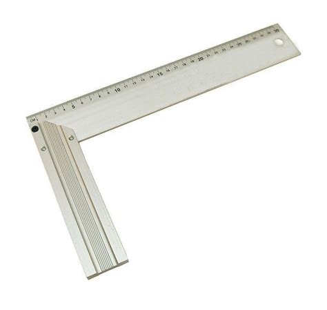 Equerre de menuisier en aluminium graduée 350 mm