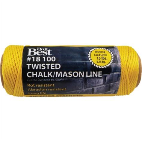 Do It Best 100 Ft Fluorescent Yellow Twisted Nylon Mason Line 306948